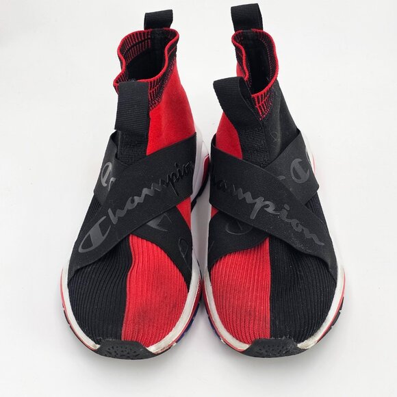 CHAMPIONS CP100231Y RED/BLACK RALLY CROSSOVER BOYS GS SNEAKERS SIZE US 4.5Y - Picture 3 of 8